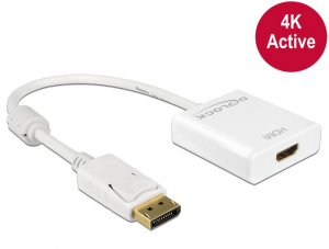 DeLock 62608 DisplayPort apa -> HDMI anya 4K fehér