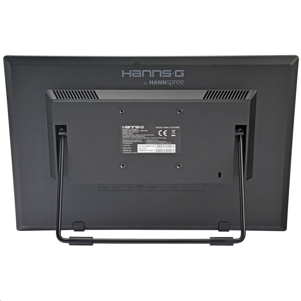 16" HANNspree HT161HNB érintőképernyős LED monitor fekete