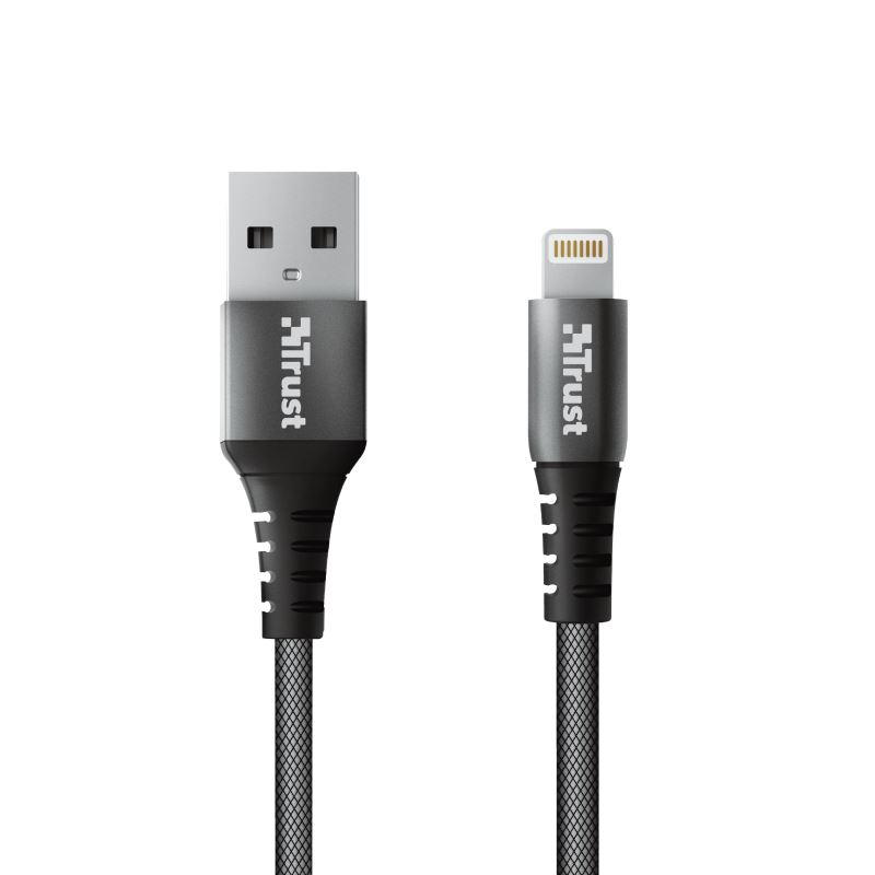 Trust Keyla USB-Lightning kábel 1m fekete (23570)