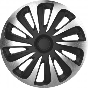 Argo 13"-os Caliber Carbon dísztárcsa szett ezüst-fekete (4db) (ARG13CALIBER-SB)