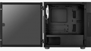 AeroCool Atomic-G-BK-v2 (GPU tartóval) táp nélküli ablakos Micro ATX ház fekete (ACCS-PV26123.11)