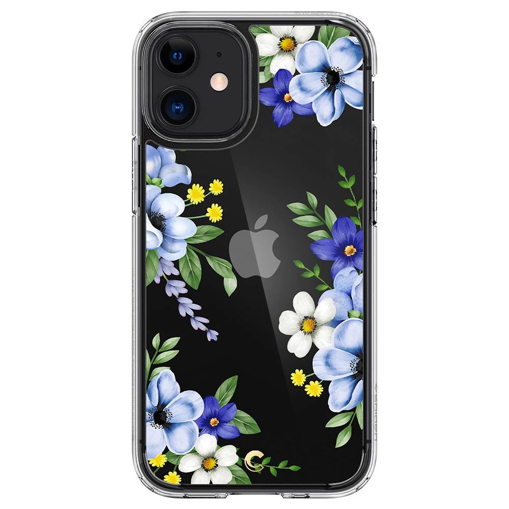 Spigen CYRILL Cecile Apple iPhone 12 mini tok Midnight Bloom - átlátszó virágos (ACS01832)