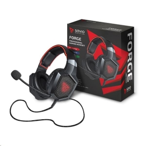 Savio Forge gaming headset fekete