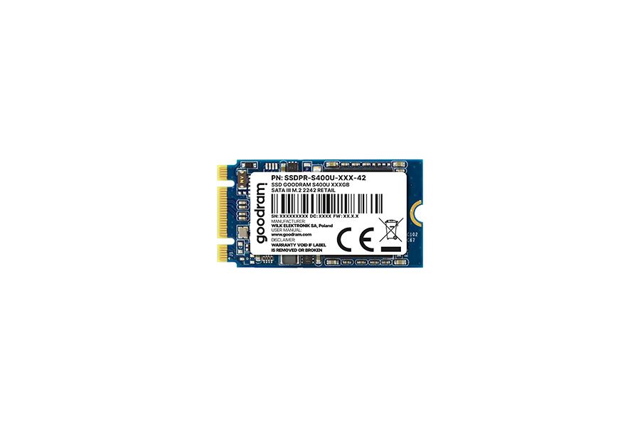 240GB GoodRAM SSD M.2 S400U 2242 meghajtó (SSDPR-S400U-240-42)