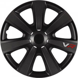 Argo 13"-os VR Carbon dísztárcsa szett fekete (4db) (ARG13VR-CB)