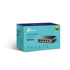 TP-Link TL-SG1005LP 10/100/1000Mbps 5 portos PoE+ switch