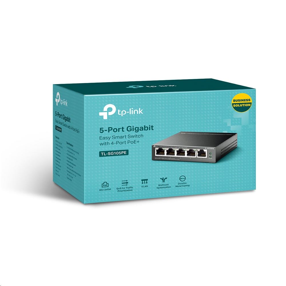 TP-Link TL-SG105PE 10/100/1000Mbps 5 portos Gigabit PoE+ Switch