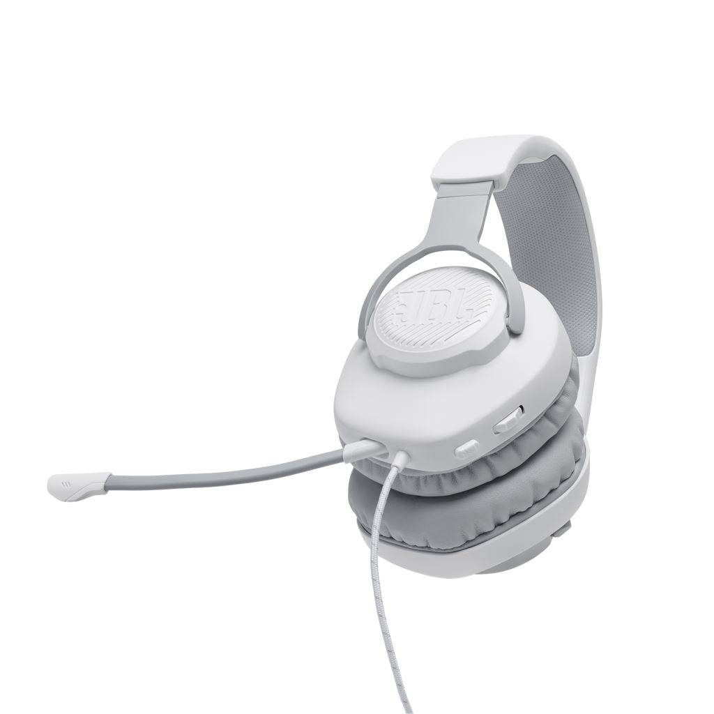 JBL Quantum 100 gamer headset fehér (JBLQUANTUM100WHT)