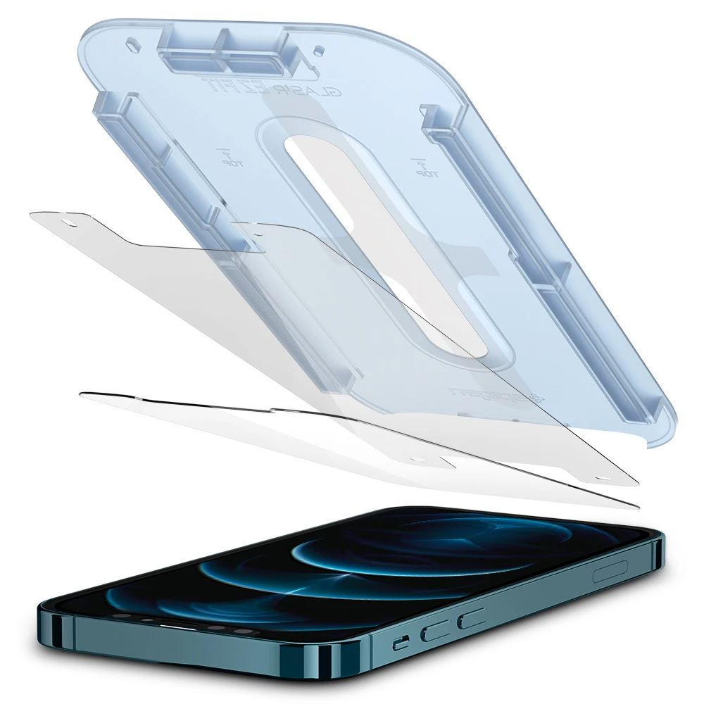 Spigen EZ FIT GLAS.tR SLIM Apple iPhone 12 Pro Max kijelzővédő (AGL01791)