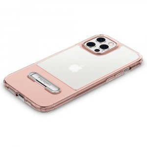 Spigen Slim Armor Essential S Apple iPhone 12 Pro Max tok Rose Crystal - átlátszó-rózsaszín (ACS01488)