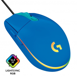 Logitech G102 LIGHTSYNC gaming egér kék (910-005801)