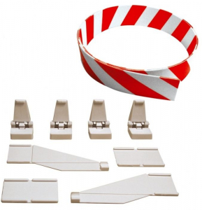 Carrera 85220 EVO/D132/D124 védőkorlát és tartóelemek, 3m (GCS3113)