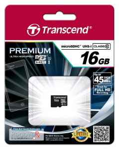 16GB SDHC UHS-I Micro Transcend Class10 memória kártya (TS16GUSDCU1)