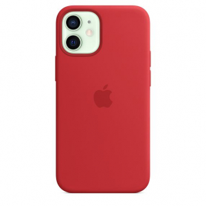 Apple MagSafe-rögzítésű iPhone 12 mini szilikontok (PRODUCT)RED piros (mhkw3zm/a)