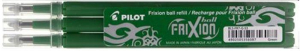 Pilot FriXion Ball 3 darabos betétszett közepes heggyel zöld (BLS-FR-7-G-S3)