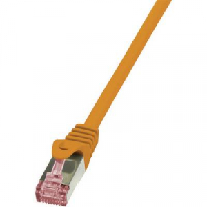 RJ45 Hálózati csatlakozókábel, CAT 6 S/FTP [1x RJ45 dugó - 1x RJ45 dugó] 1,5 m Narancs LogiLink