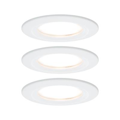 Fürdőszobai beépíthető lámpa 3 részes készlet LED LED 19.5 W IP44 Paulmann Nova Fehér (matt)