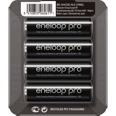 Panasonic Eneloop Pro HR06 ceruzaakku AA NiMH 2500 mAh 1,2 V 4 db