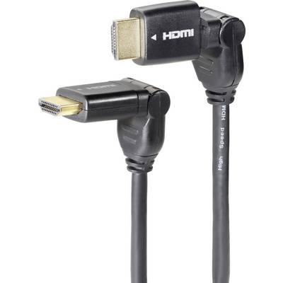 SpeaKa Professional HDMI Csatlakozókábel [1x HDMI dugó - 1x HDMI dugó] 5.00 m Fekete