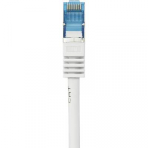 RJ45-ös patch kábel, hálózati LAN kábel, tűzálló, CAT 6A S/FTP [1x RJ45 dugó - 1x RJ45 dugó] 1 m szürke, Renkforce