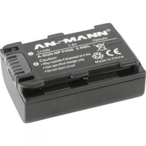 NP-FH50 Sony kamera akku 7,4V 750 mAh, Ansmann