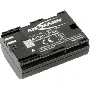 LP-E6 Canon kamera akku 7,4V 1400 mAh, Ansmann