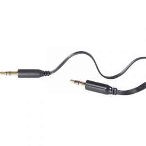 Jack Audio Csatlakozókábel SuperFlat [1x Jack dugó, 3,5 mm-es - 1x Jack dugó, 3,5 mm-es]0.50 mFeketeSpeaKa Professional