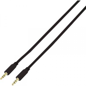 Jack Audio Csatlakozókábel SuperFlat [1x Jack dugó, 3,5 mm-es - 1x Jack dugó, 3,5 mm-es]0.50 mFeketeSpeaKa Professional