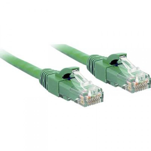 RJ45 Hálózat Csatlakozókábel CAT 6 U/UTP 30.00 cm Zöld Védővel LINDY