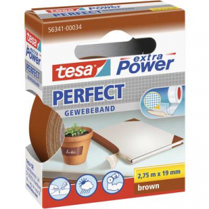 Szövetbetétes ragasztószalag, barna, 19 mm x 2,75 m, tesa® EXTRA POWER