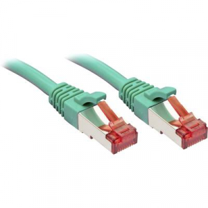 RJ45 Hálózat Csatlakozókábel CAT 6 S/FTP 1.00 m Zöld Védővel LINDY