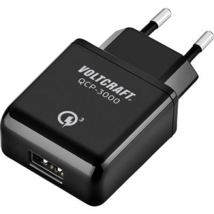 VOLTCRAFT QCP-3000 VC-11342765 USB-s töltőkészülék Aljzat dugó Kimeneti áram (max.) 3000 mA 1 x USB Qualcomm Quick Charge 3.0