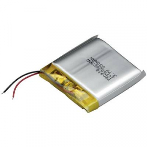 Renata lítium-polimer akku 3,7 V, 350 mAh, 28 x 25,5 x 6,4 mm, ICP602823PA