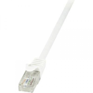 RJ45 Hálózati csatlakozókábel, CAT 6 U/UTP [1x RJ45 dugó - 1x RJ45 dugó] 7,5 m, fehér LogiLink CP2081U