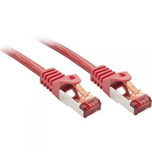 RJ45 Hálózat Csatlakozókábel 1.00 m Piros LINDY