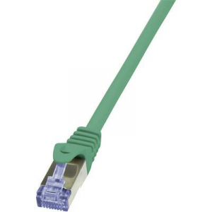 RJ45 Hálózati csatlakozókábel, CAT 6A S/FTP [1x RJ45 dugó - 1x RJ45 dugó] 5 m, zöld LogiLink