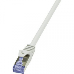 RJ45 Hálózati csatlakozókábel, CAT 6A S/FTP [1x RJ45 dugó - 1x RJ45 dugó] 3 m, szürke LogiLink