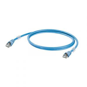 RJ45 Hálózat Csatlakozókábel CAT 6A S/FTP 1.00 m Kék UL minősített Weidmüller