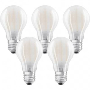 OSRAM LED E27 Körte forma 7 W = 60 W Melegfehér (O x H) 60 mm x 108 mm EEK: A++ Filament 5 db