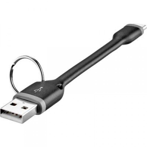 Renkforce USB 2.0 Csatlakozókábel [1x USB 2.0 dugó, A típus - 1x USB-C™ dugó] 10.00 cm Fekete