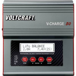 Multifunkciós modell akku töltő, 12V/230V 7A, Voltcraft V-Charge 50