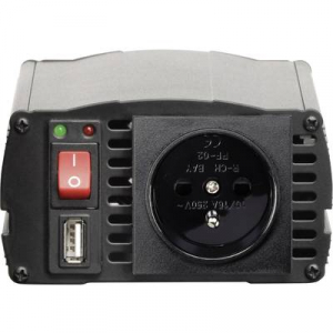 Szivargyújtós inverter, USB-vel Francia aljzattal 24 V/DC 21 - 30 V/DC 300W VOLTCRAFT MSW 300-24-F