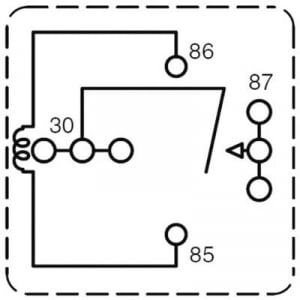 Autós relé, 12 VDC, 80 A/75 VDC, 1120 W, MINI ISO, Zettler Electronics AZ983-1A-12D