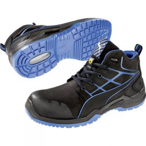 PUMA Safety Krypton Blue Mid 634200-47 ESD biztonsági csizma S3 Méret: 47 Fekete, Kék 1 pár