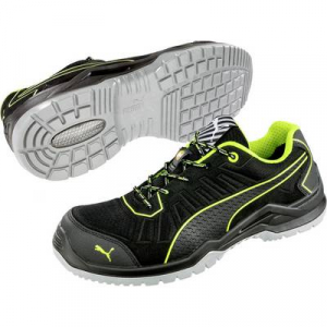 PUMA Safety Fuse TC Green Low 644210-44 ESD biztonsági cipő S1P Méret: 44 Fekete, Zöld 1 pár