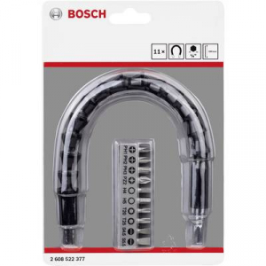 Bosch Accessories 2608522377 Bit készlet 11 részes Egyeneshornyú, Kereszthornyú Pozidriv, Kereszthornyú Phillips, TORX, Belső hatlap