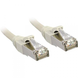 RJ45 Hálózat Csatlakozókábel CAT 6 S/FTP 0.50 m Szürke Védővel LINDY