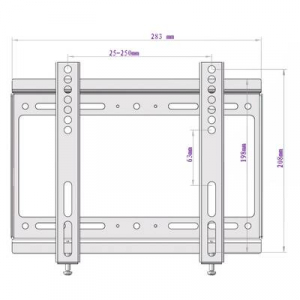 Fix TV tartó fali konzol 35,6 - 106,7 cm 14 - 42 extra vékony, SpeaKa Professional Slim Fix