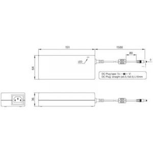 Bicker Elektronik BET-0919-T Asztali tápegység, fix feszültségű 19 V/DC 4.7 A 90 W