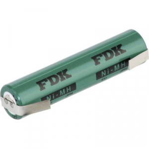 Forrasztható mikroceruza akku AAA NiMH 1,2V 730 mAh, forrfüles, FDK HRAAAU-LFU